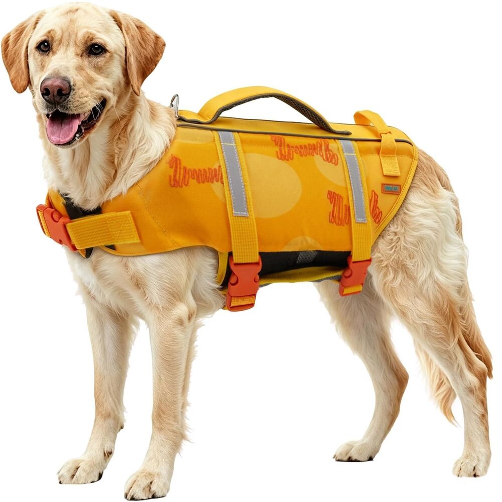 EMUST Dog Life Jacket - Orange/Bone, XXL